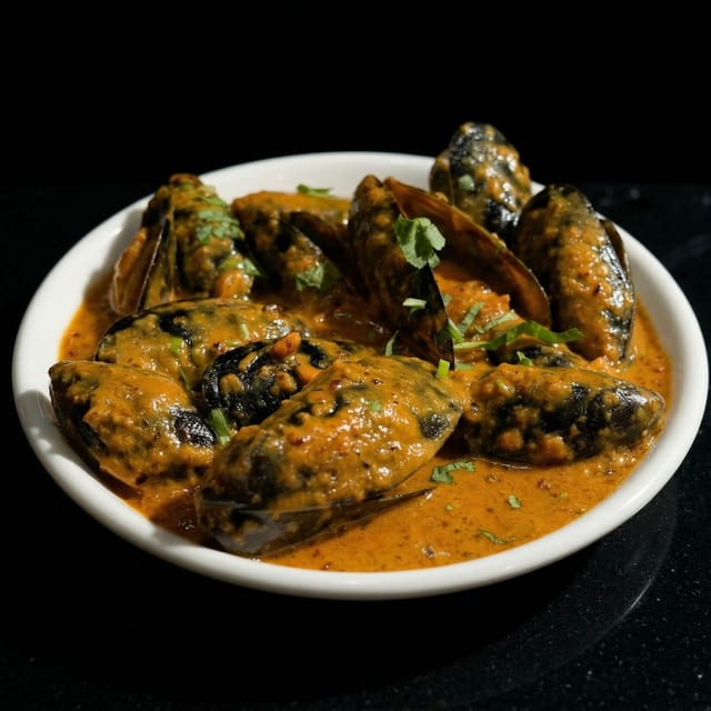 Curried Mussels.