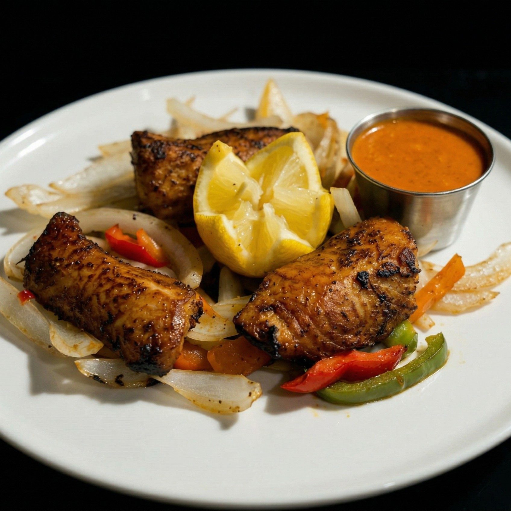 Tandoori Salmon.