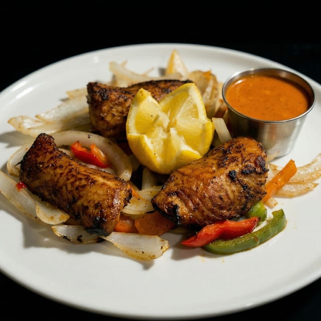 Tandoori Salmon.